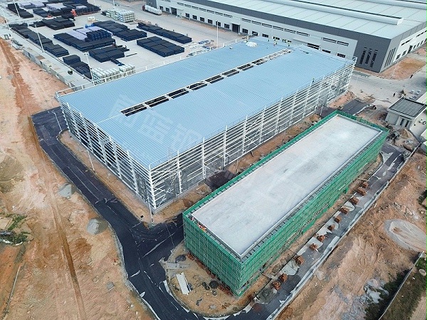蔚蓝钢结构丨福建中财管道钢结构厂房建造案例