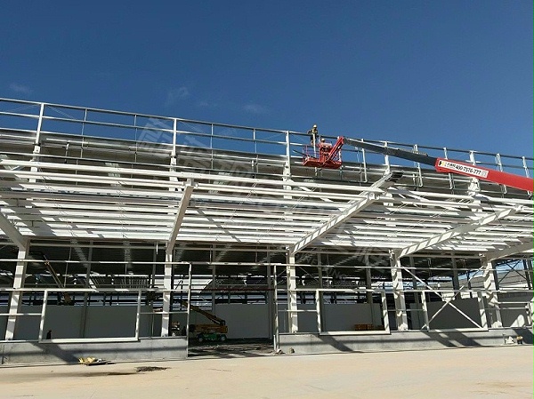 蔚蓝钢结构丨福建中财管道钢结构厂房建造案例