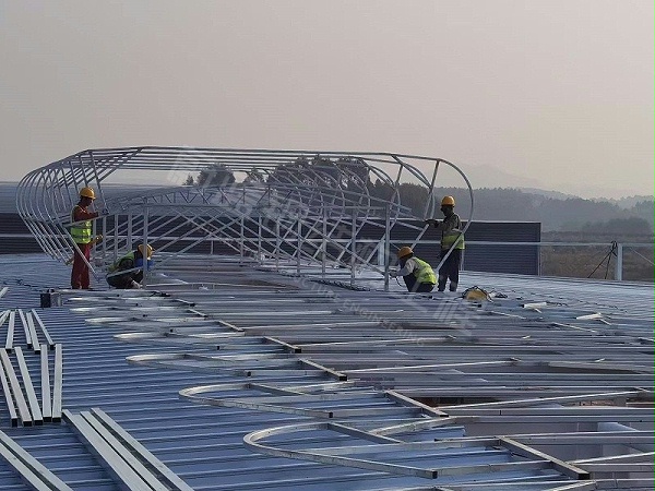 蔚蓝钢结构丨福建中财管道钢结构厂房建造案例