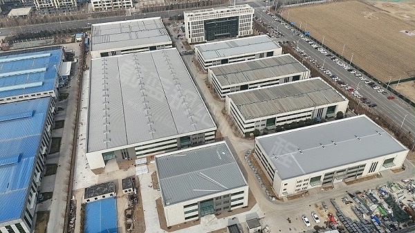 蔚蓝钢结构丨河南施美克5#钢结构厂房建造案例